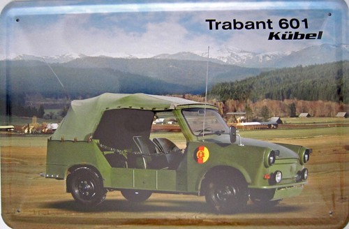 Blechschild trabant 601 kübel - trabant,